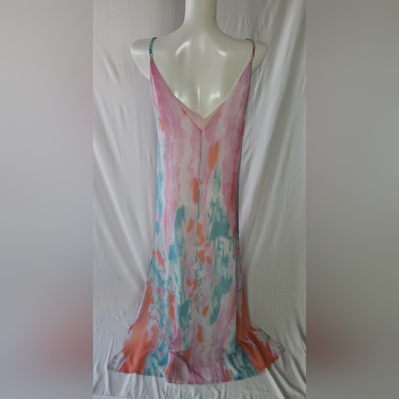 Lulu's Summer Tie-Die Maxi Dress Size M - Picture 7 of 10